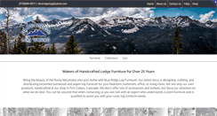Desktop Screenshot of blueridgelogfurniture.com